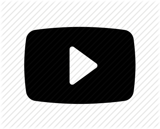 Black YouTube Logo PNG Photo