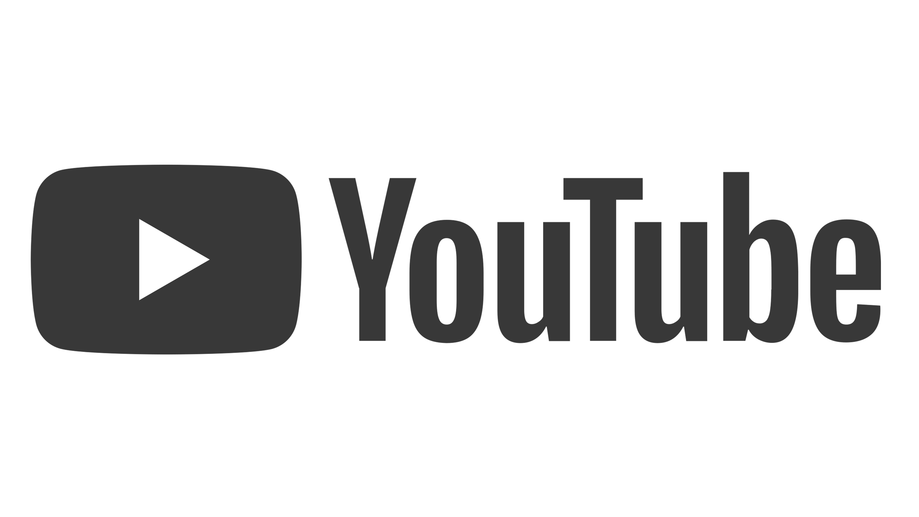 Black YouTube Logo PNG Picture
