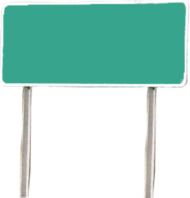 Blank Street Sign PNG Photo