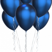 Blue Balloons PNG Clipart