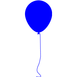 Blue Balloons PNG Images