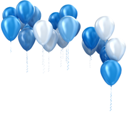Blue Balloons PNG