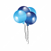Blue Balloons Transparent