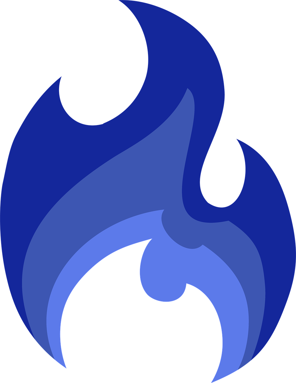 Blue Flames PNG Picture