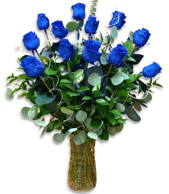 Blue Rose PNG Image