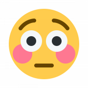 Blushing Emoji Background PNG
