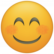 Blushing Emoji PNG Image HD