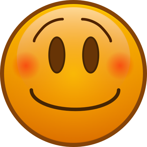 Blushing Emoji PNG Photos