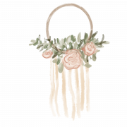 Boho Flowers PNG Picture