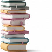 Book Stack PNG Pic