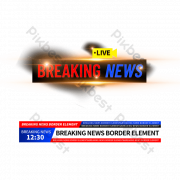 Breaking News Template PNG Free Image