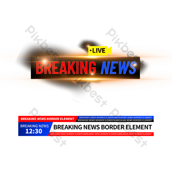 Breaking News Template PNG Free Image