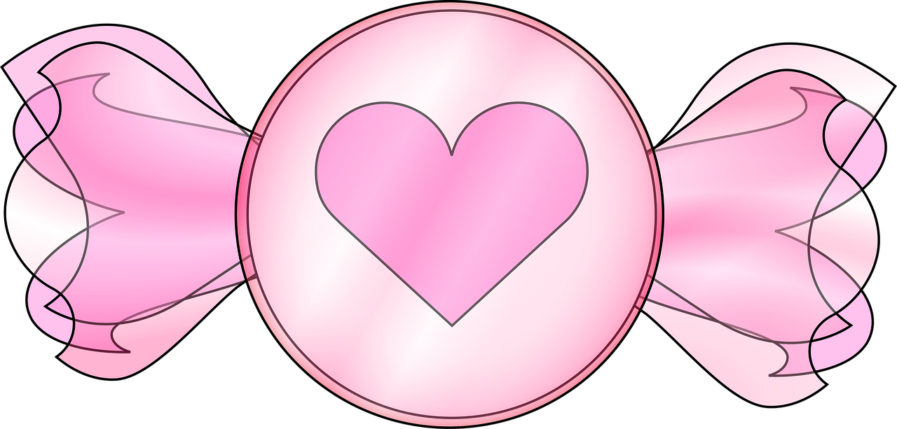 Candy Heart PNG HD Image