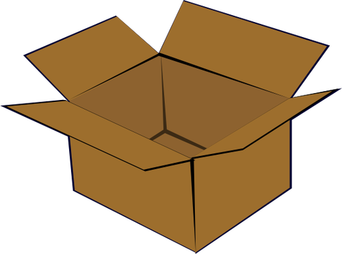 Cardboard Box Background PNG