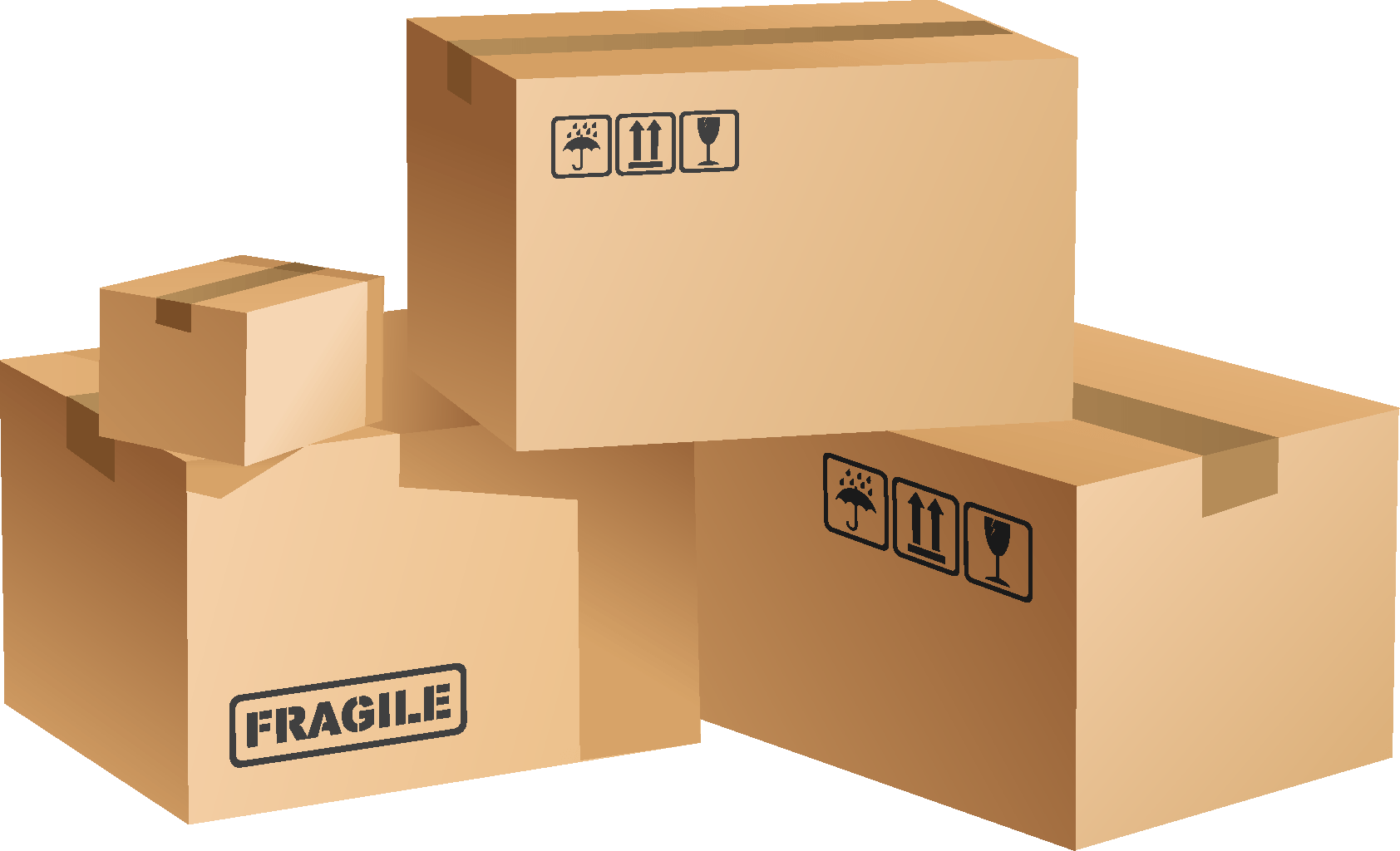 Cardboard Box PNG Clipart