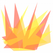 Cartoon Explosion Background PNG