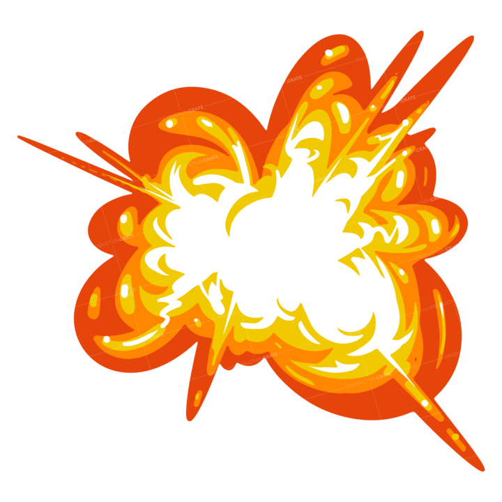 Cartoon Explosion PNG Image