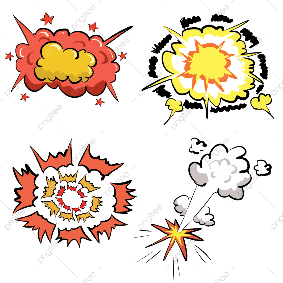 Cartoon Explosion PNG Photos