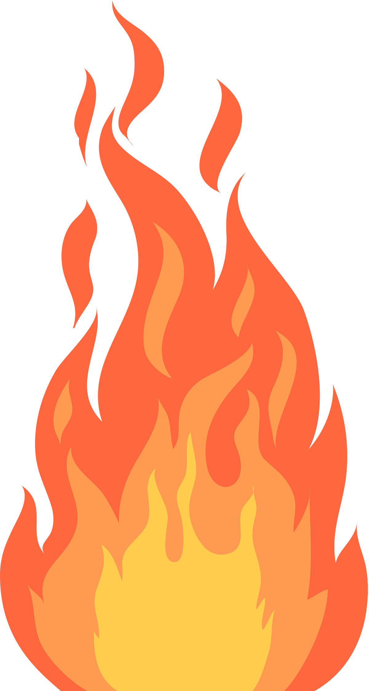 Cartoon Fire PNG Image File