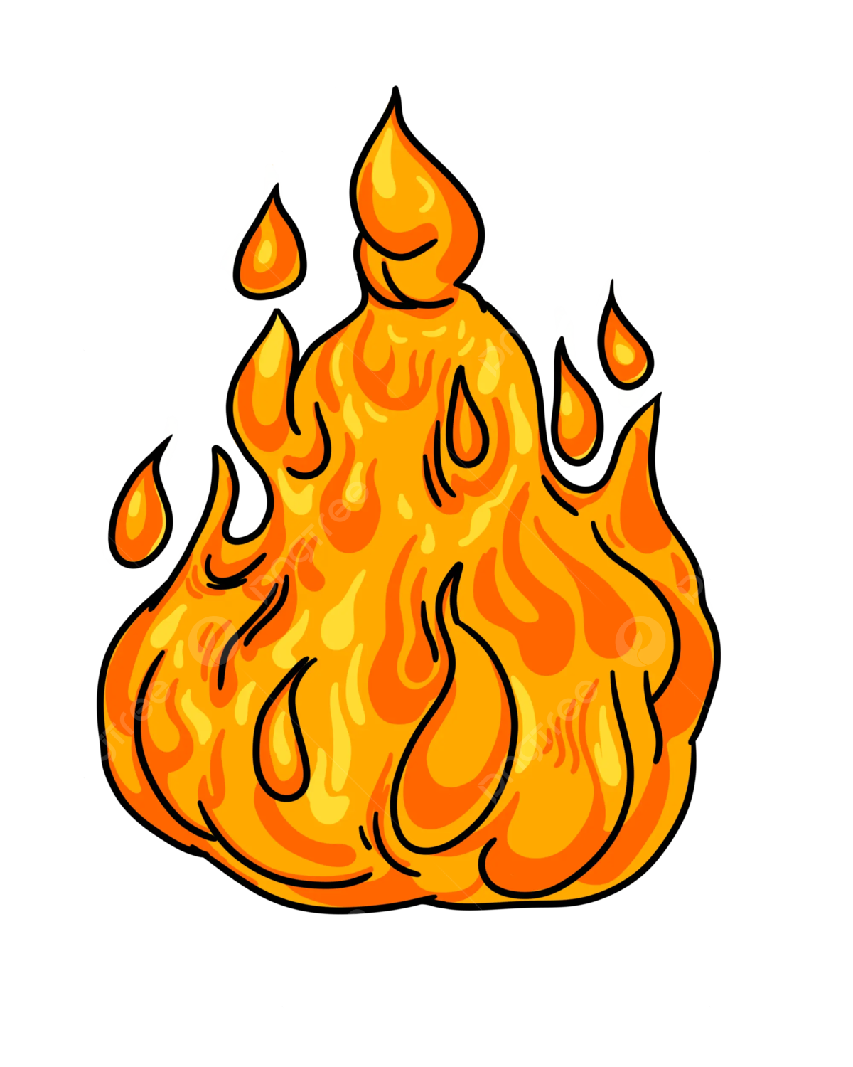 Cartoon Fire PNG Picture