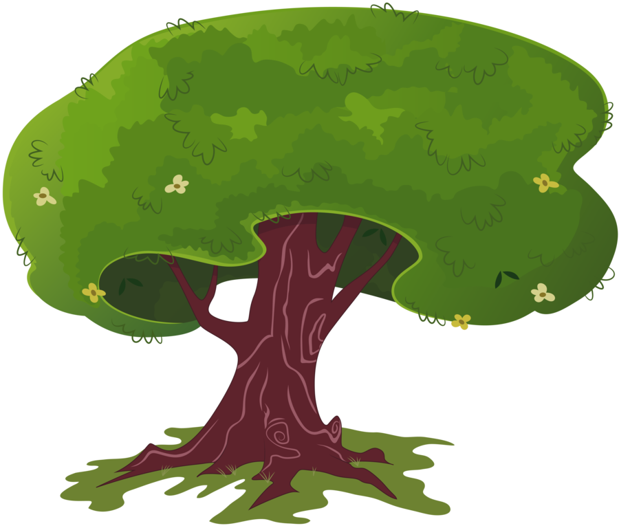 Cartoon Tree PNG Background