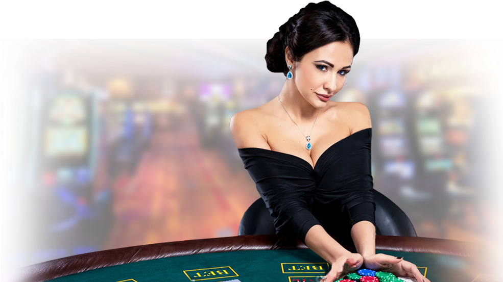 Casino Girl PNG Picture