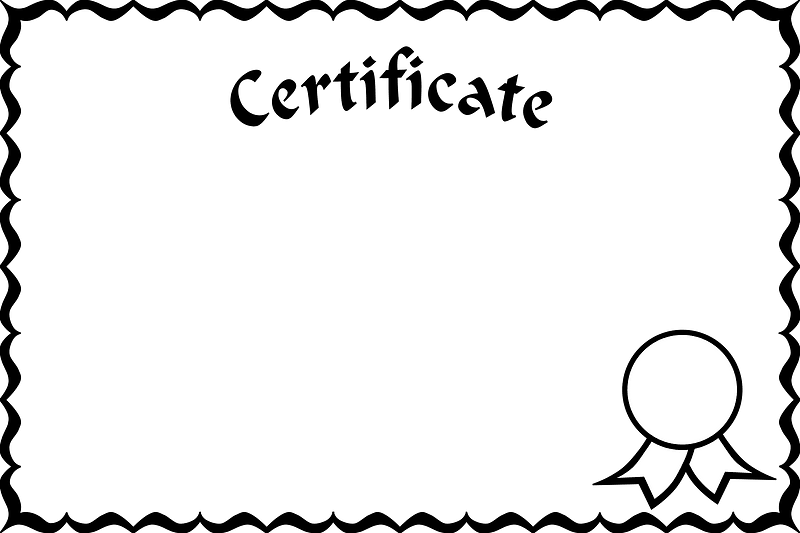 Certificate Border