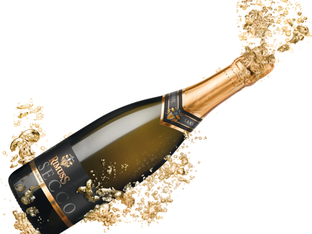Champagne Bottle Background PNG