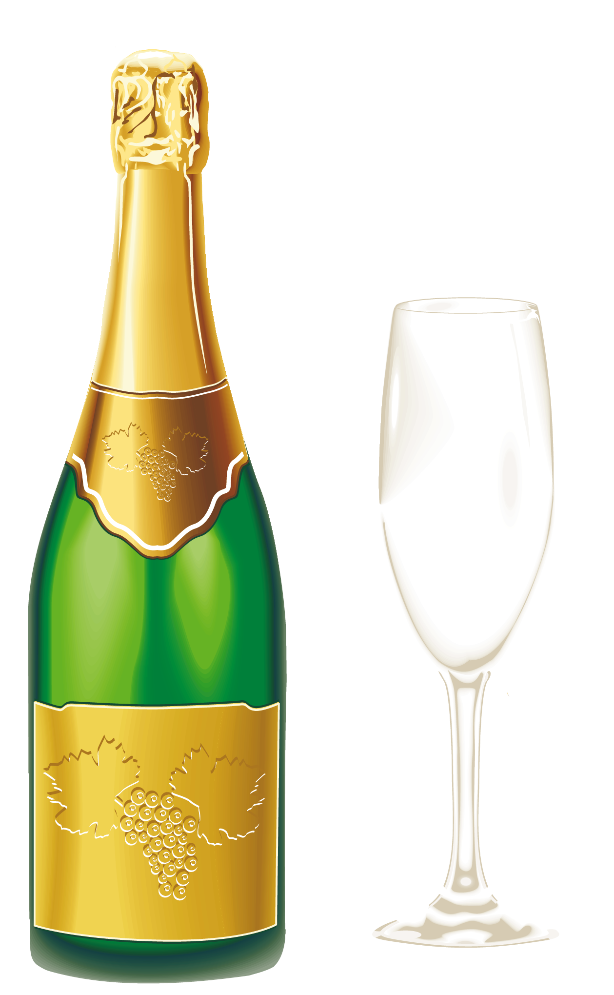 Champagne Bottle PNG Clipart