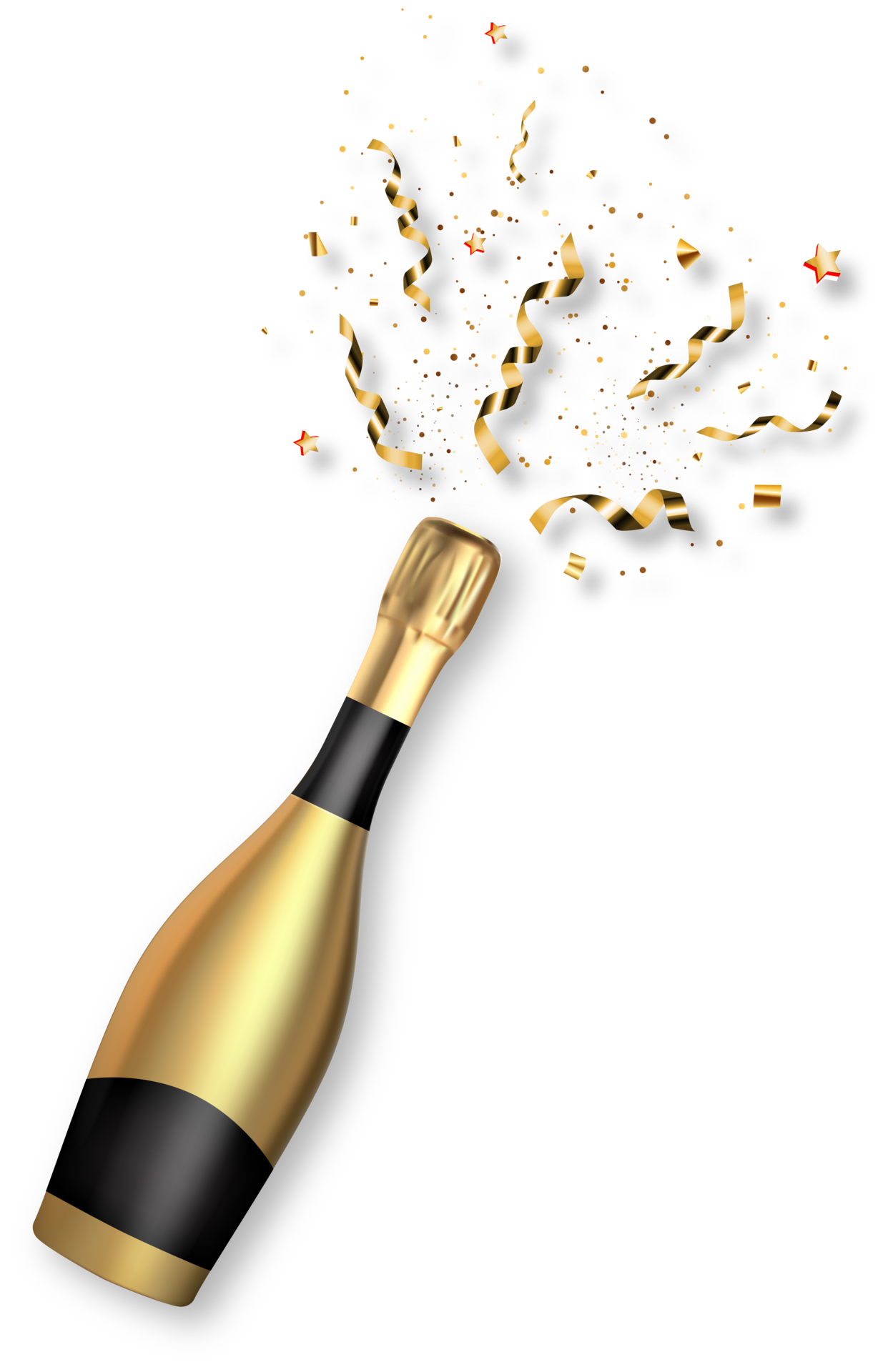 Champagne Bottle PNG HD Image