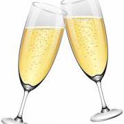 Champagne Glasses Background PNG