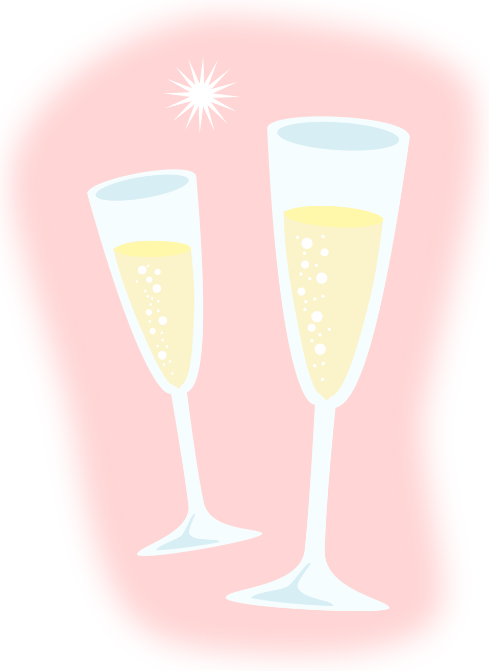 Champagne Glasses PNG Photo