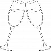 Champagne Glasses PNG Picture