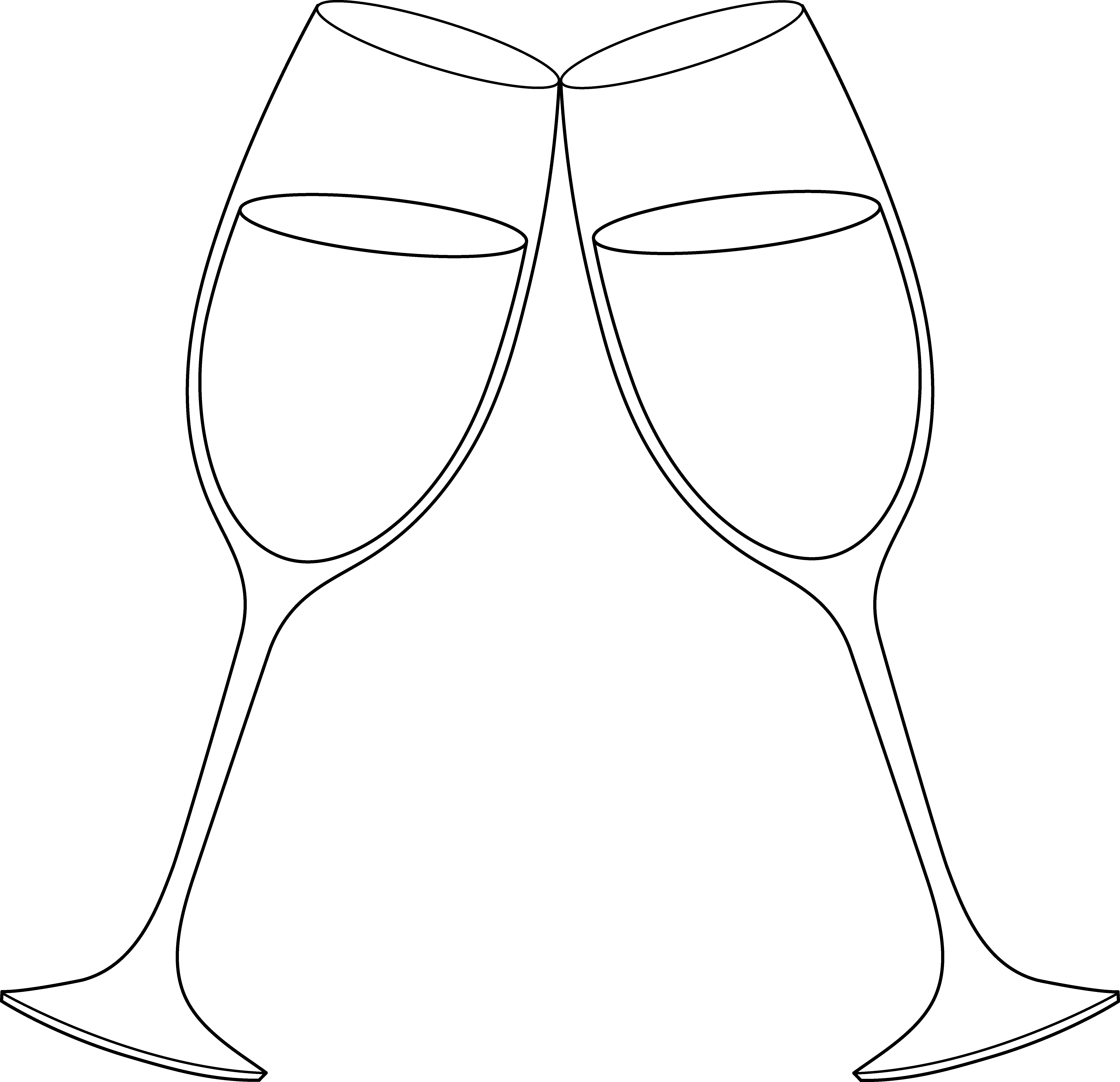 Champagne Glasses PNG Picture
