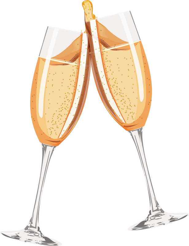 Champagne Glasses Transparent