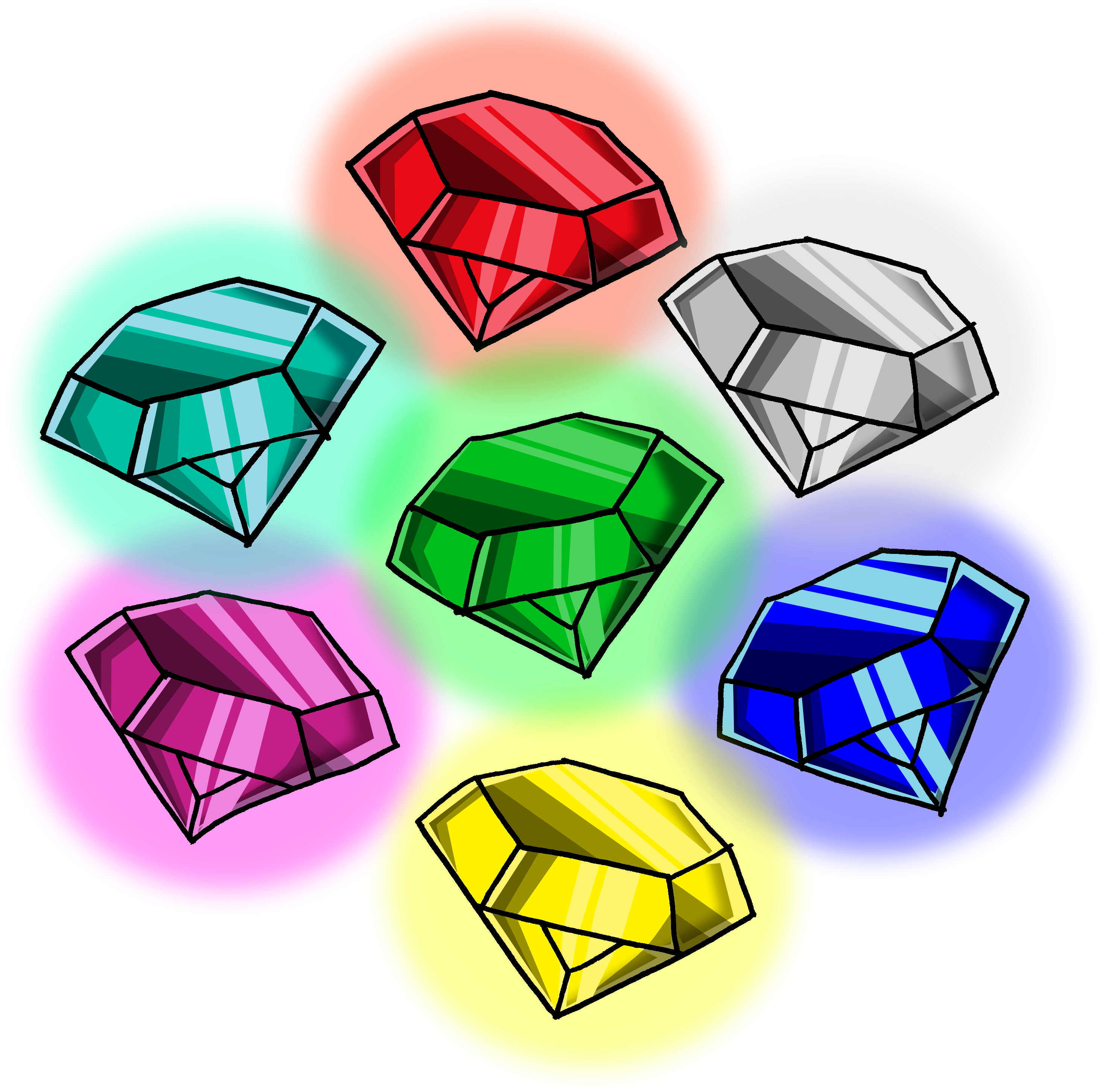 Chaos Emeralds PNG Free Image