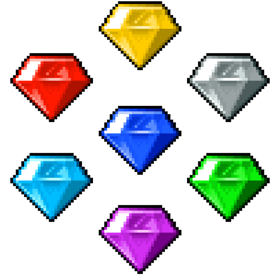 Chaos Emeralds PNG Photos