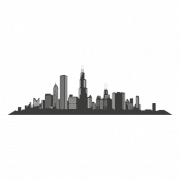 Chicago Skyline PNG Clipart