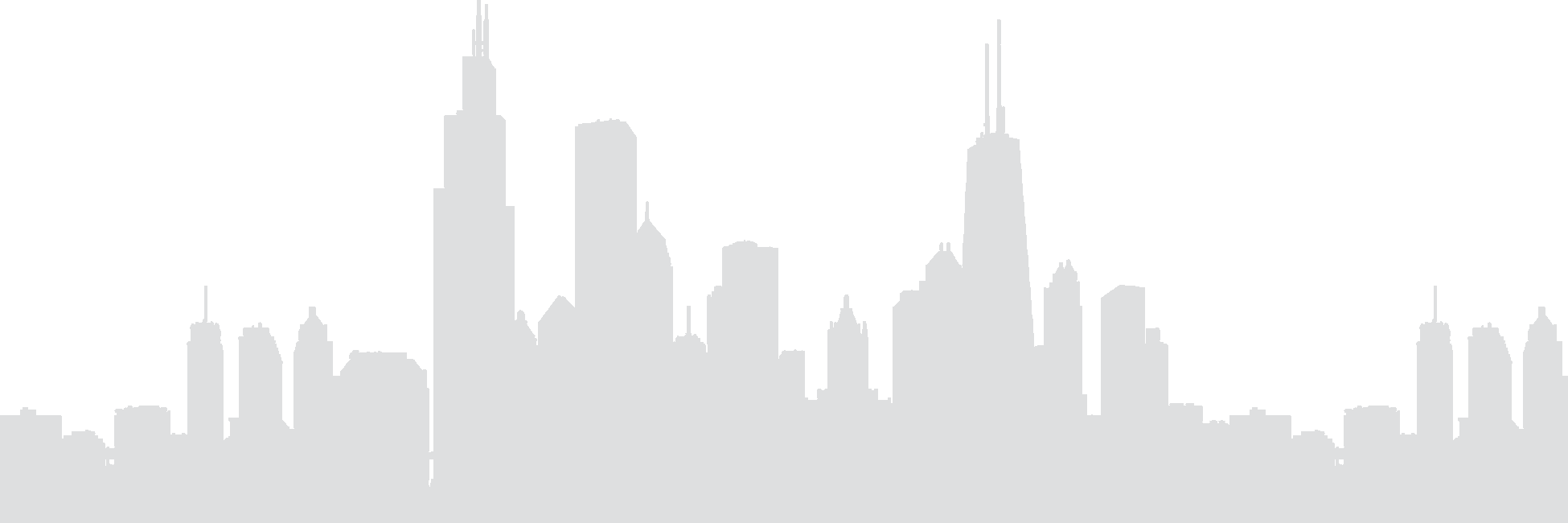 Chicago Skyline PNG Photo