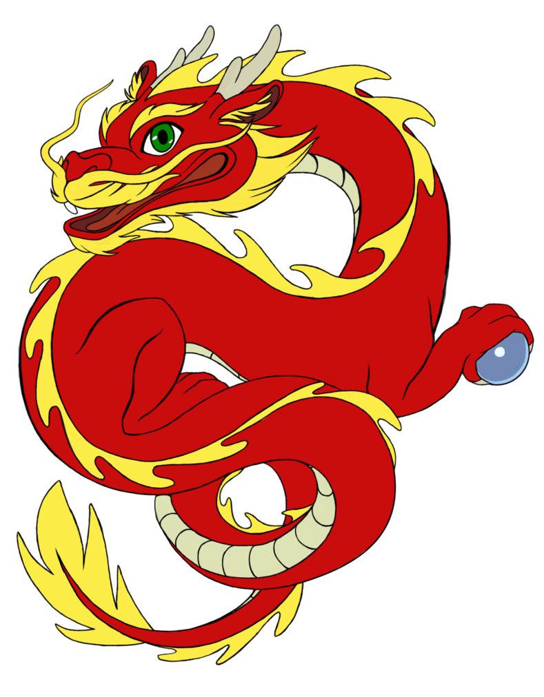 China Dragon Background PNG