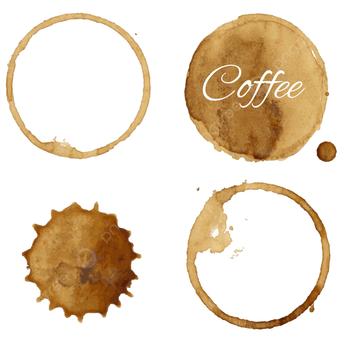 Coffee Stain PNG Background