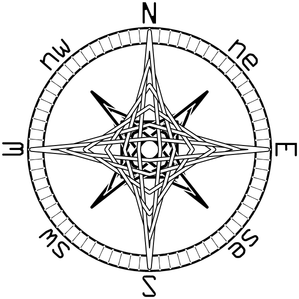 Compass Rose PNG Image File