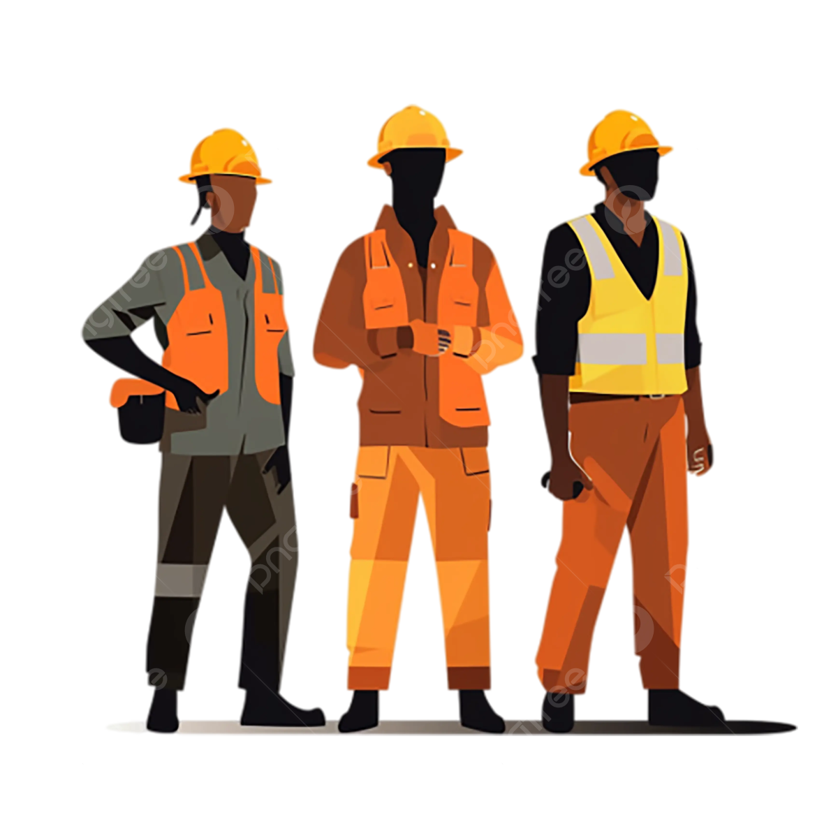 Construction Worker Background PNG