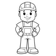 Construction Worker PNG Cutout