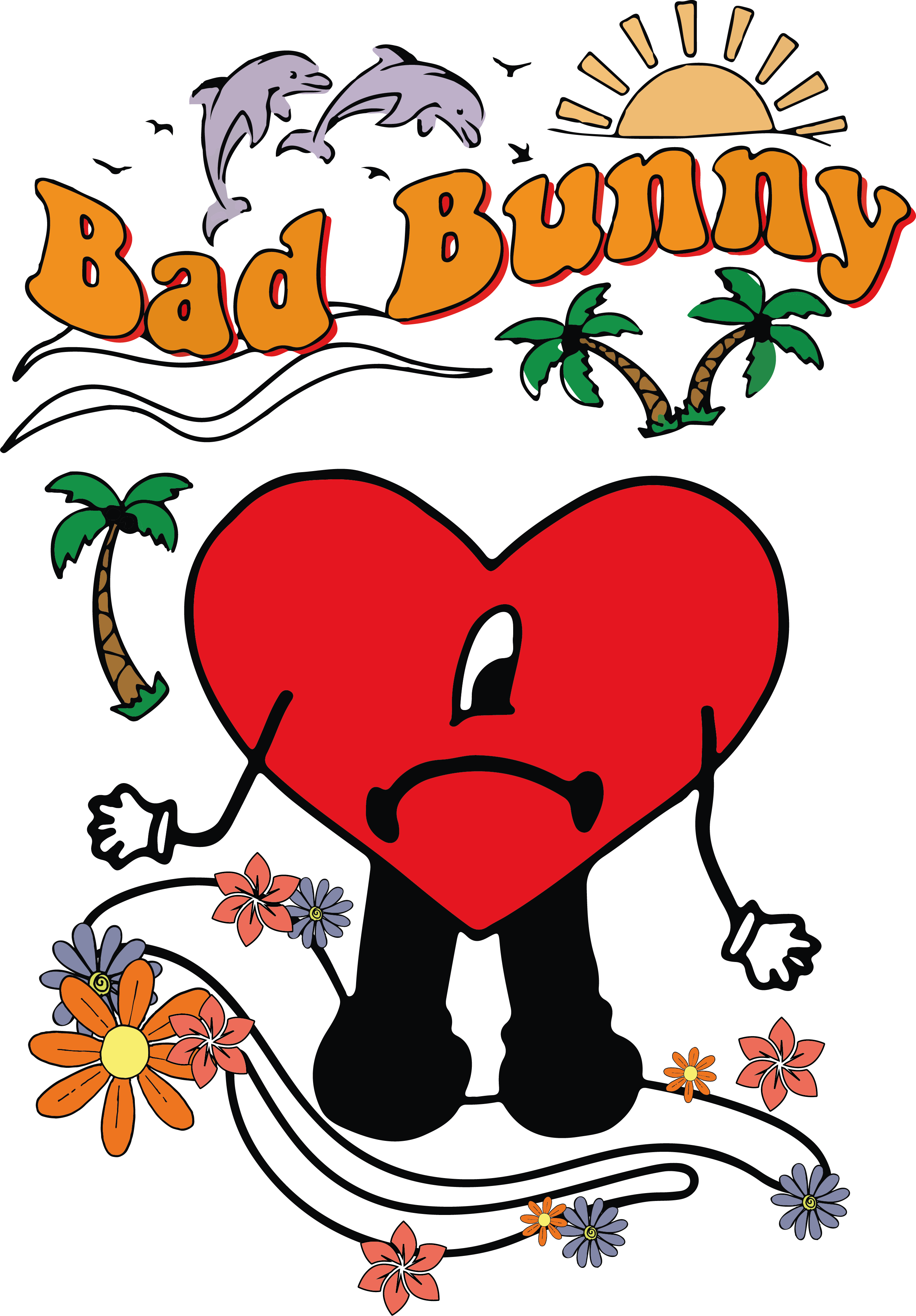 Corazon De Bad Bunny PNG Photos