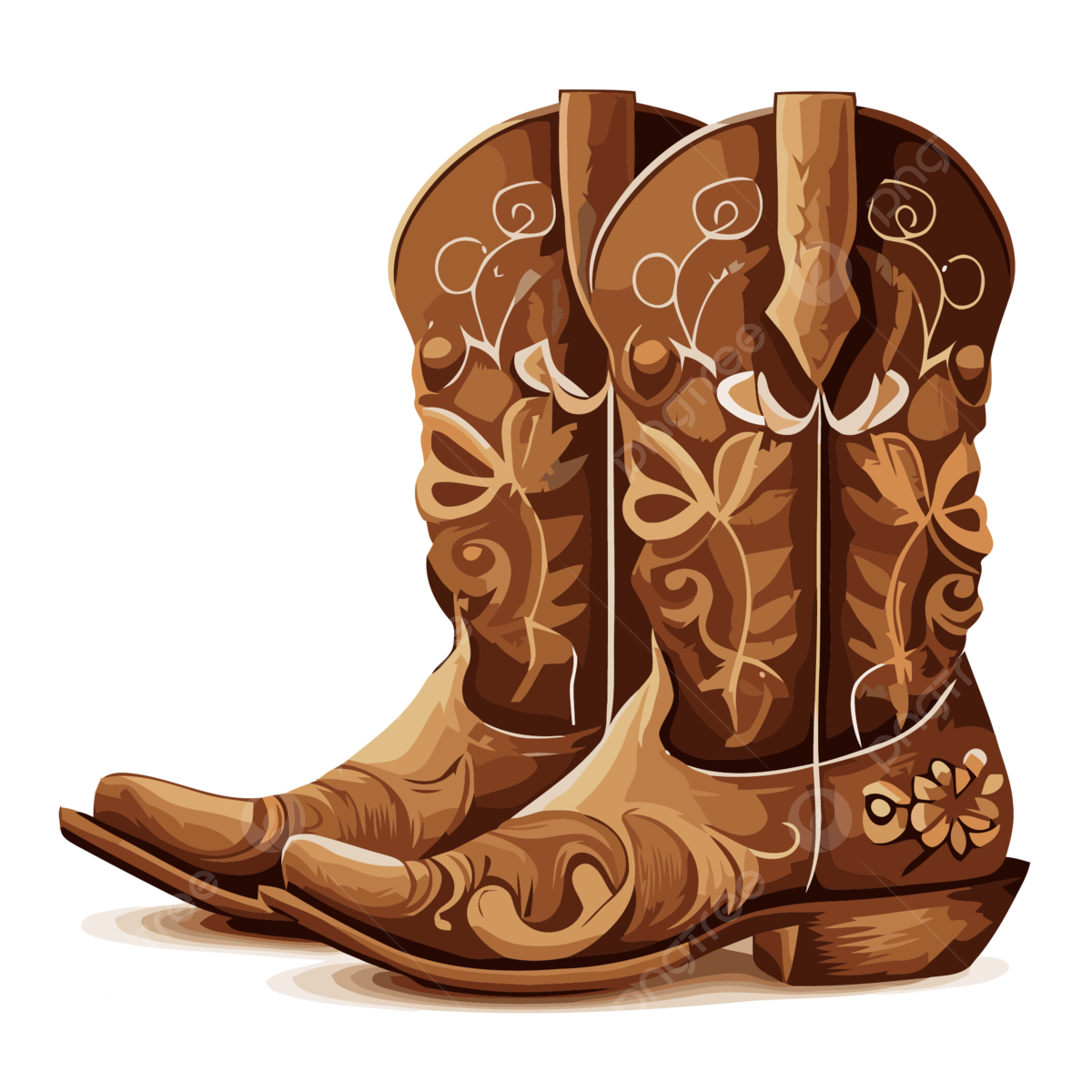 Cowgirl Boot PNG Image File
