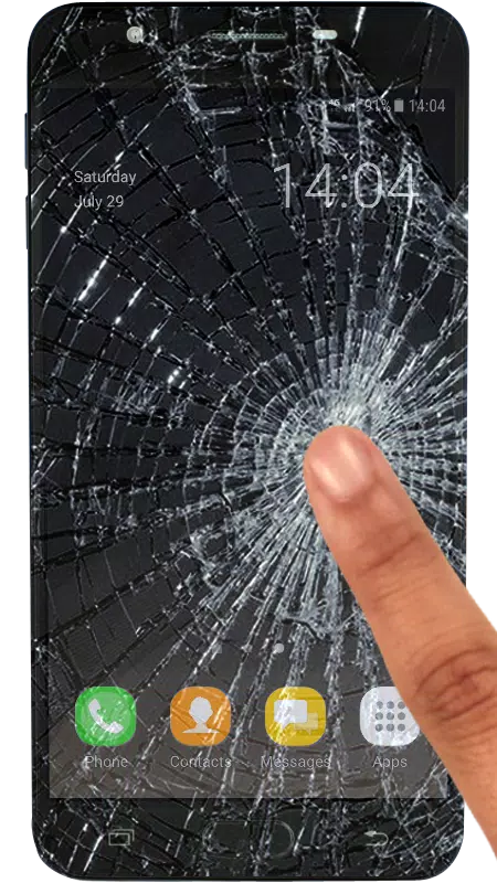 Cracked Screen PNG File