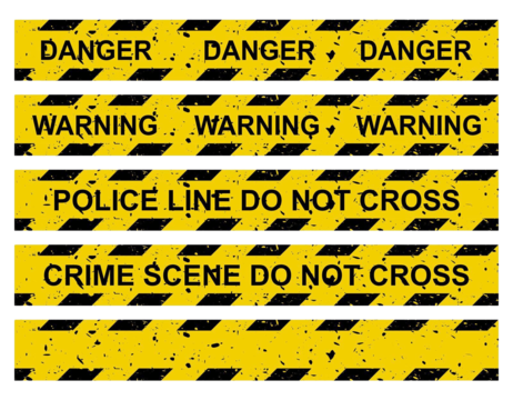 Crime Scene Tape PNG Photo