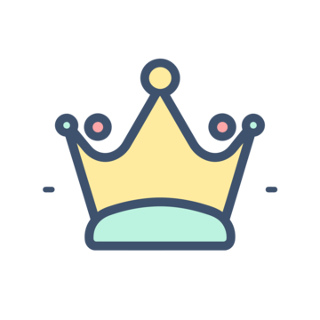 Crown Emoji PNG Cutout