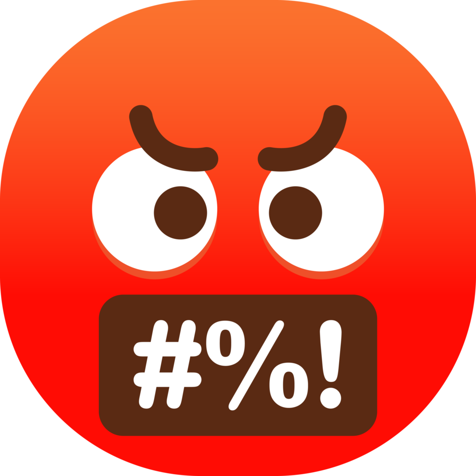 Cursing Emoji PNG Clipart